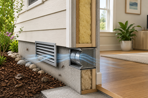 Home Ventilation Design Can Help Reduce Indoor Pest Entry Points